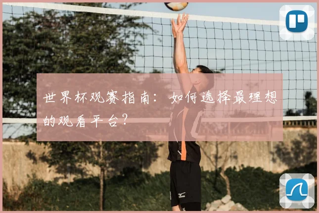 世界杯观赛指南:如何选择最理想的观看平台?
